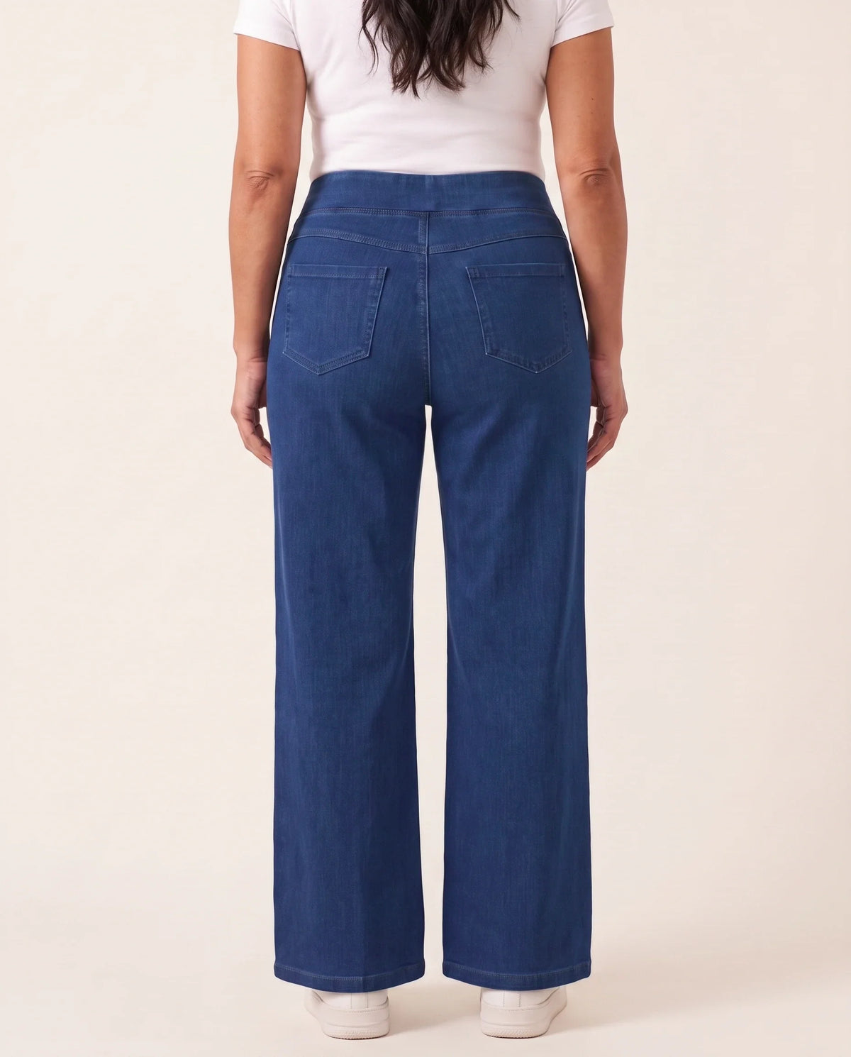 Jeans Wide Leg — Sin Botón, Sin Cierre