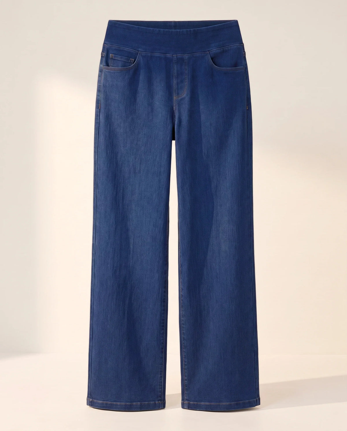 Jeans Wide Leg — Sin Botón, Sin Cierre