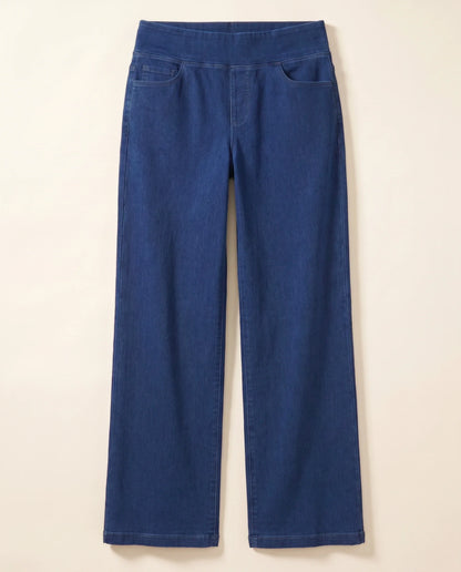 Jeans Wide Leg — Sin Botón, Sin Cierre