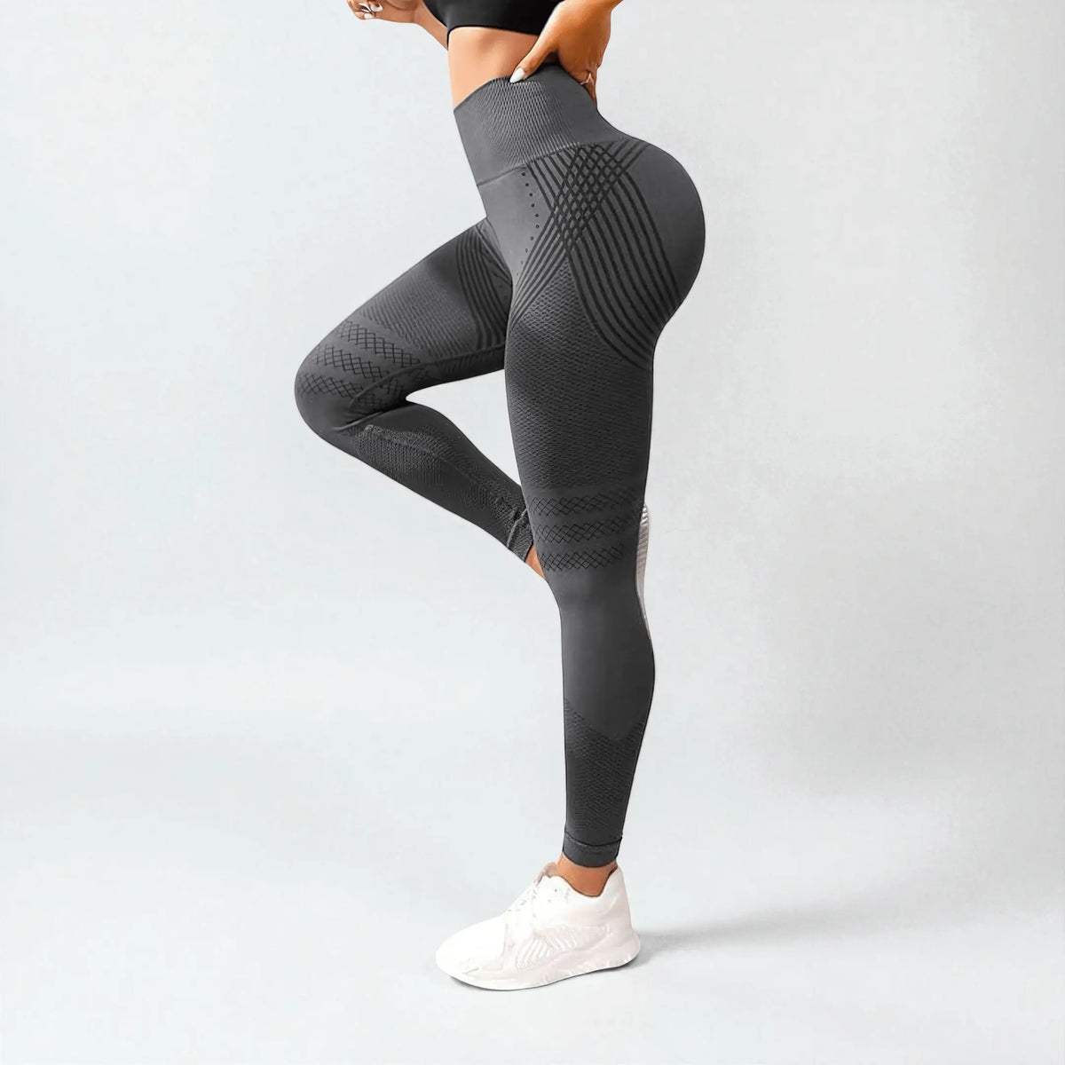 Leggings 3D - Gris Perla
