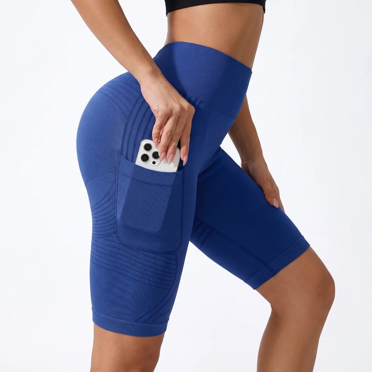 Legging Corto 3D con Bolsillo
