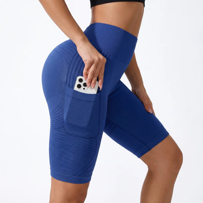 Legging Corto 3D con Bolsillo