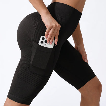 Legging Corto 3D con Bolsillo